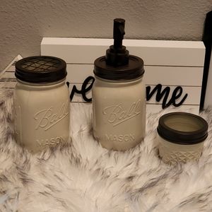 New Bathroom mason jar decor